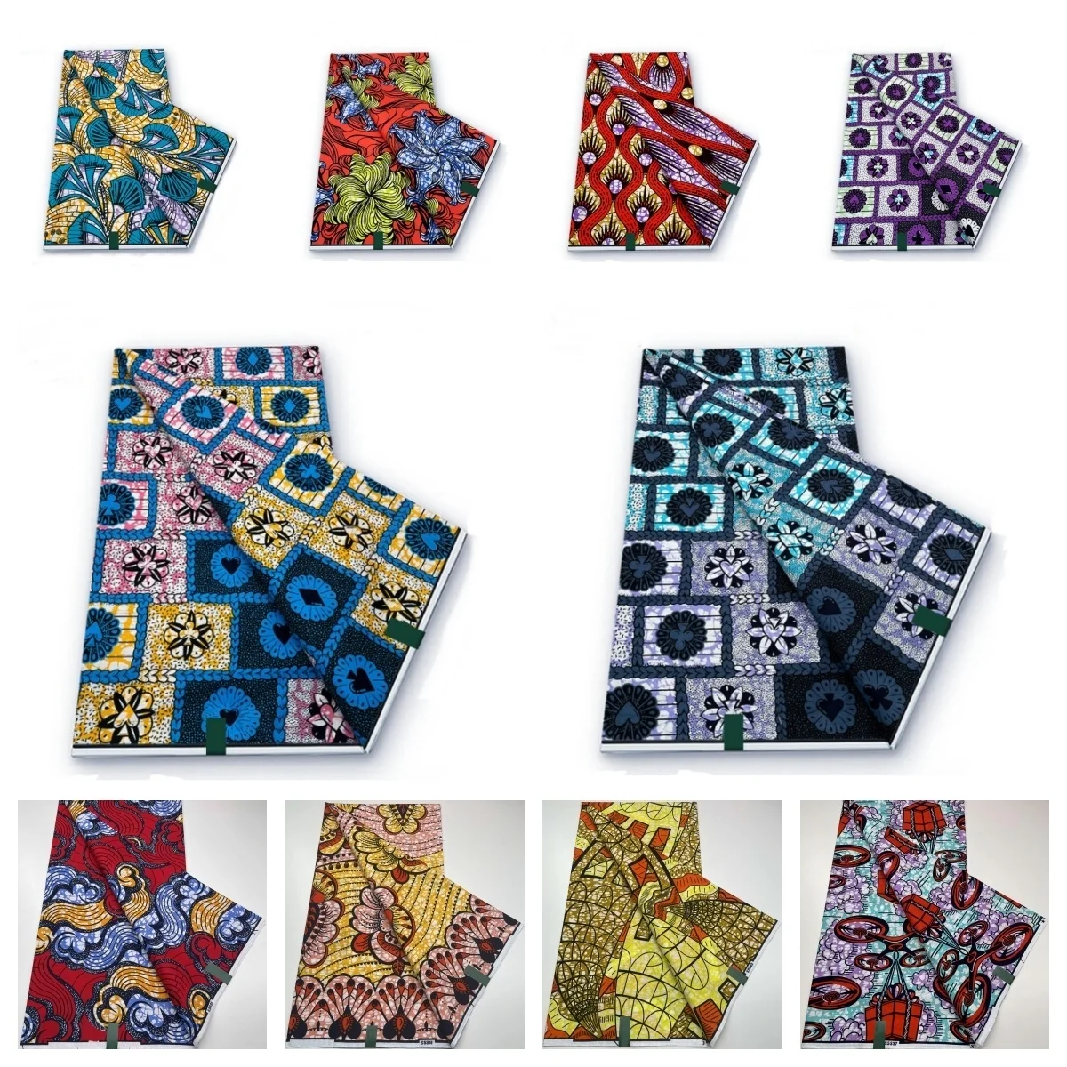 

New Ankara Wax Fabric High Quality 100% Cotton tissue Printed African Guaranteed Veritable Real Wax Fabric For Dress 6 yards