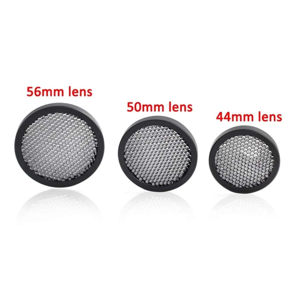 Scope accessories mesh honeycomb 44MM 50MM 56MM hunting equipment optical sight scope air rifle scope sun visor protective cover rifle scope mount