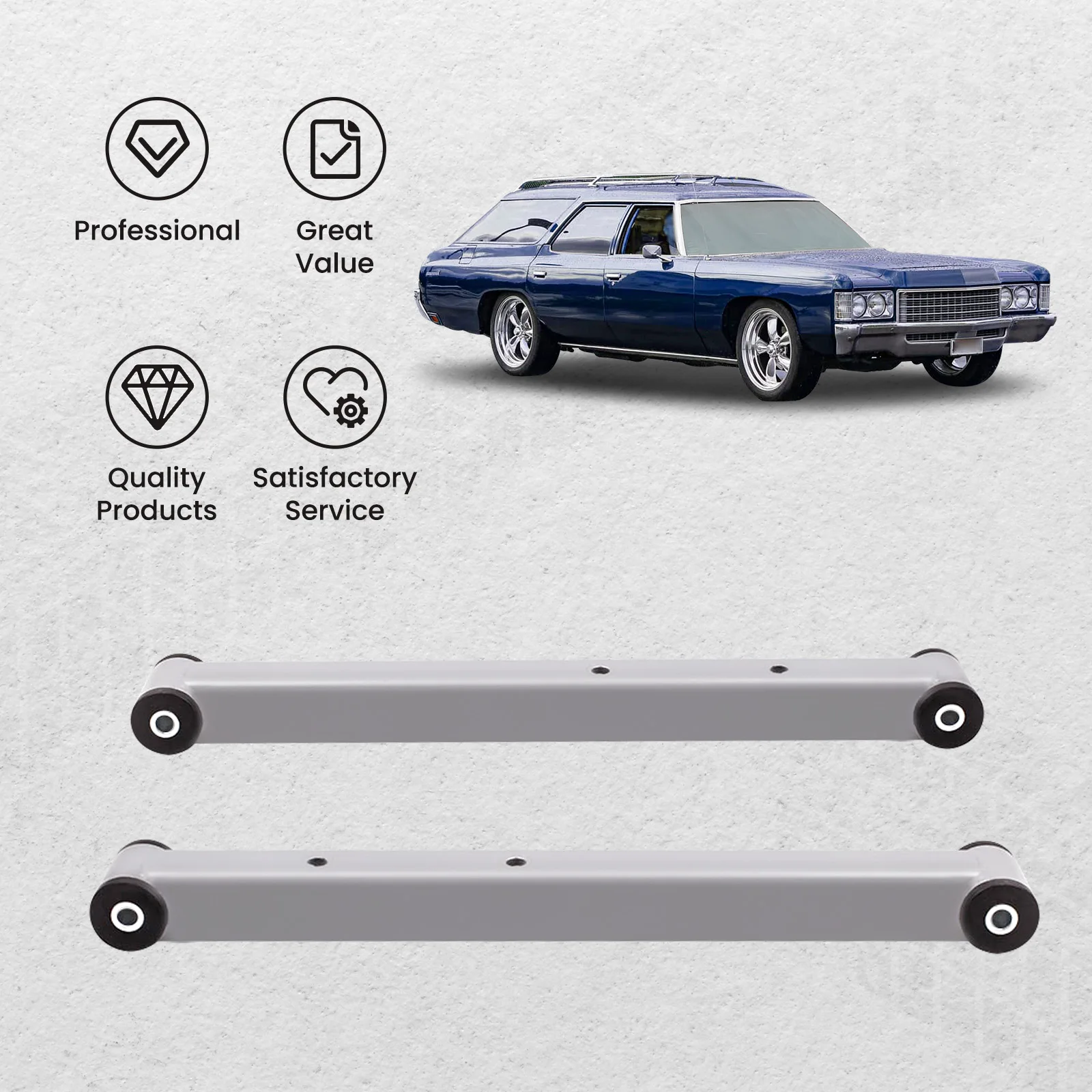 

Задние нижние рычаги управления с втулками для GM B-Body 1971-1976 для Chevy Impala