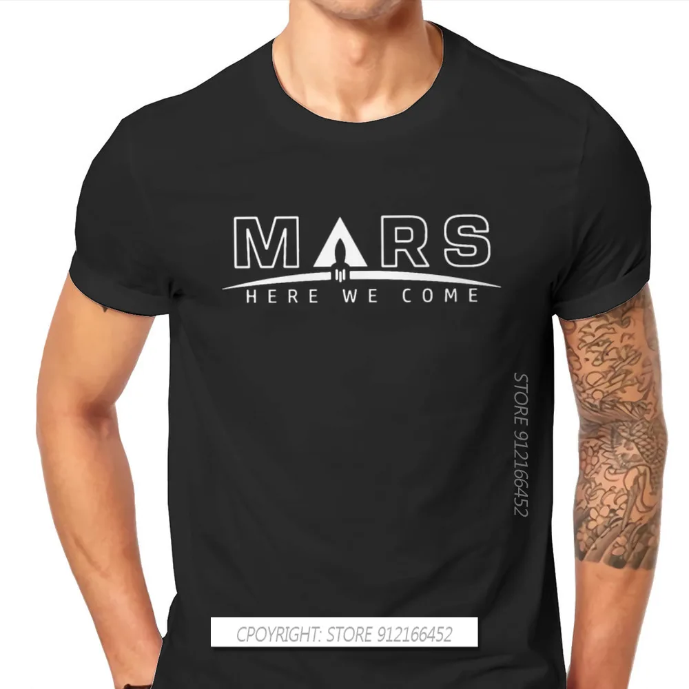 Qui Siamo In Stile Tshirt Mars Intenance Rover Exploration Maglietta Grafica Hip Hop Di Alta Qualità Ofertas