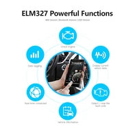 V2.1 Super ELM327 Bluetooth Torque for Android Car Diagnostic cable ELM 327 obd2 code readers scan tools 2