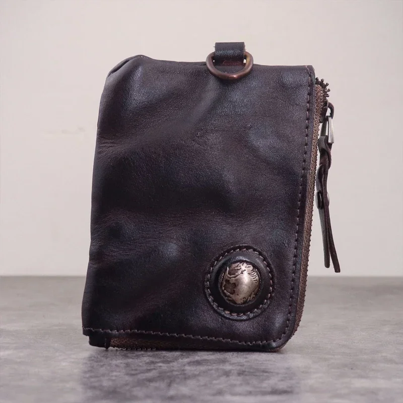 Coin Purse Men Mini Wallet Leather Change Pouch Keys Card Storage Bag Card Holder,coin purse,card wallet,coin wallet,change bag