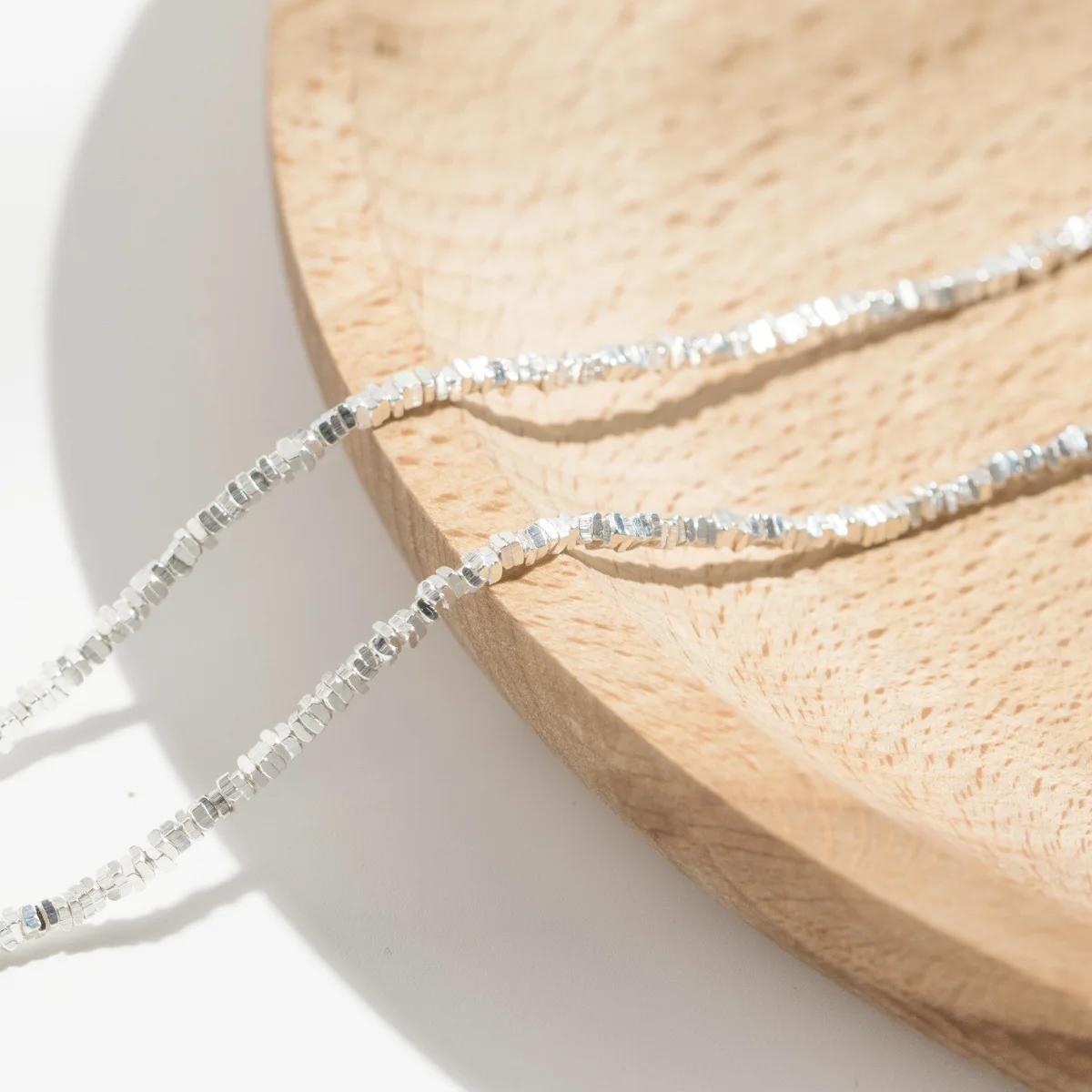 1g(about 58pcs)/Lot 925 Sterling Silver Square Geometric Loose Beads 1.8mm Small Beading Necklace Bracelets Spacers DIY Jewelrys 3