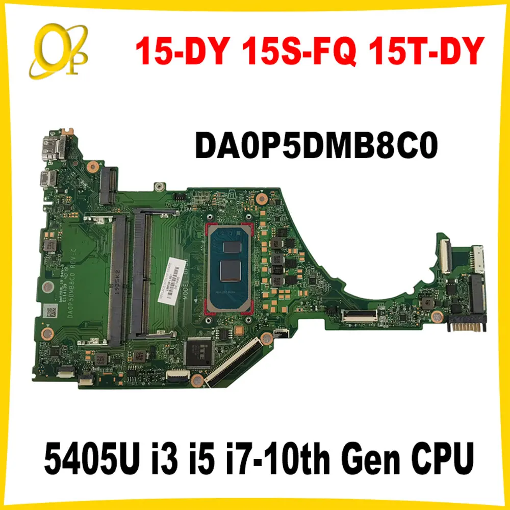 Scheda Madre Muslimex Per Scheda Madre Per Laptop Hp 15-Dy 15S-Fq 15T-Dy Con Cpu Hp I3 I5 I7-10Th Gen Ddr4 Completamente Testata