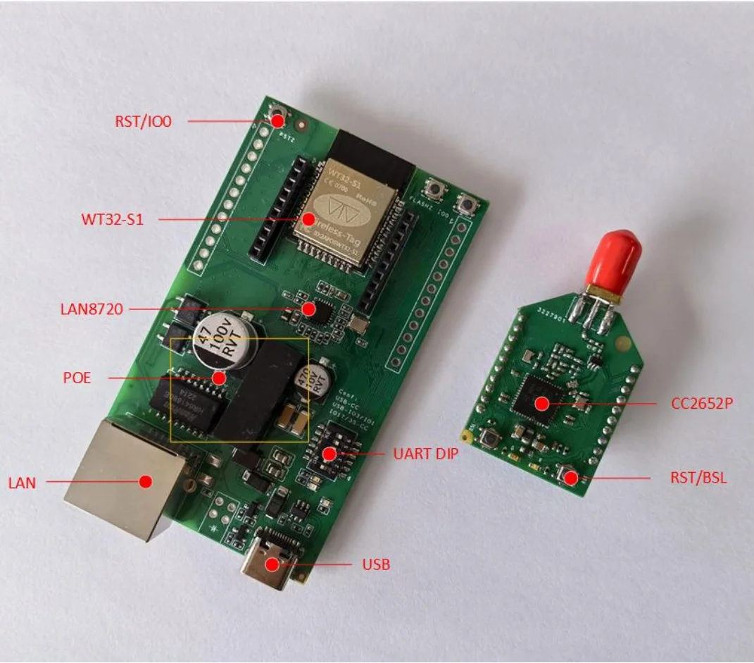

Шлюз Zigbee2MQTT WT32 LAN POE