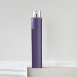 Compact Refillable Perfume Spray Bottle - 10ml (Black) - Glass (1 Piece Purple)