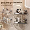 Bathroom Storage Rack Iron Strong Suction Cup No Drilling Wall Mounted Toilet Storage Rack Kitchen Storage Rack Household 5