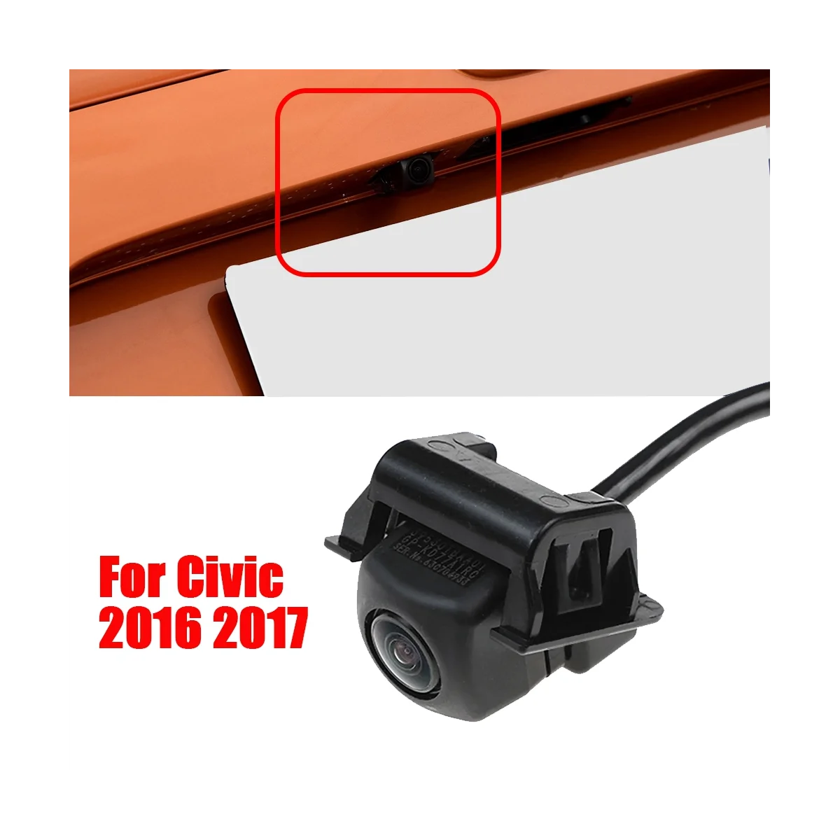 39530-TBA-A01 Rear View Camera Reverse Parking Assist Back Up Camera for Honda CIVIC