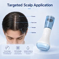 Applicateur de sérum capillaire S2 réglable à micro-aiguilles (140 aiguilles, 0,2 mm) avec conteneur de 10 ml pour soins à domicile 4