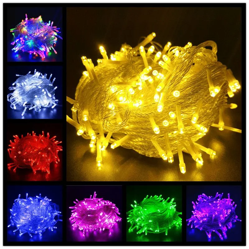 

Fairy Lights 10m 20m 30m 50m 100m Waterproof LED String Lights Plug In Lights Christmas Party Decoration Twinkle Star Lamp Bead