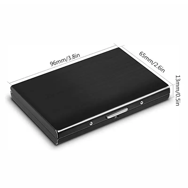 Metal Wallets For Men Women Aluminum Alloy RFID Blocking Card Holder Anti-magnetic Business Credit Cards Protector Hard Case For