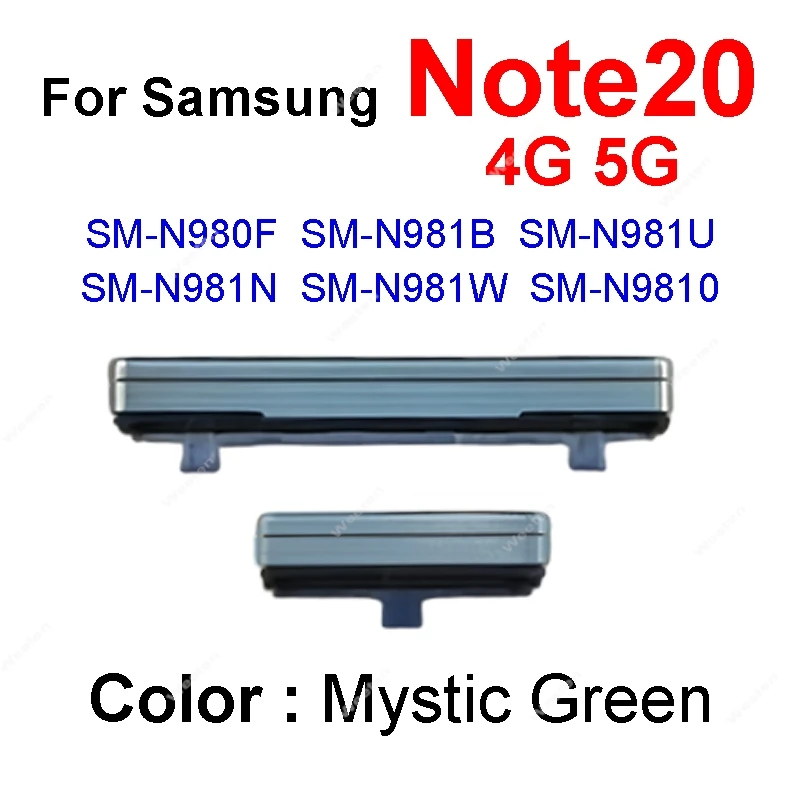Volume and Power Side Button Replacement for Samsung Galaxy Note20 Ultra - Keypad Repair Component