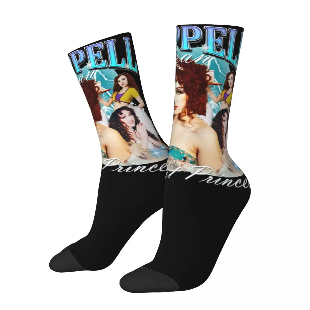 

Harajuku Unisex Vintage Chappell Roan Midwest Princess Design Socks Cool Singer Merch Crew Socks Soft Birthday Present