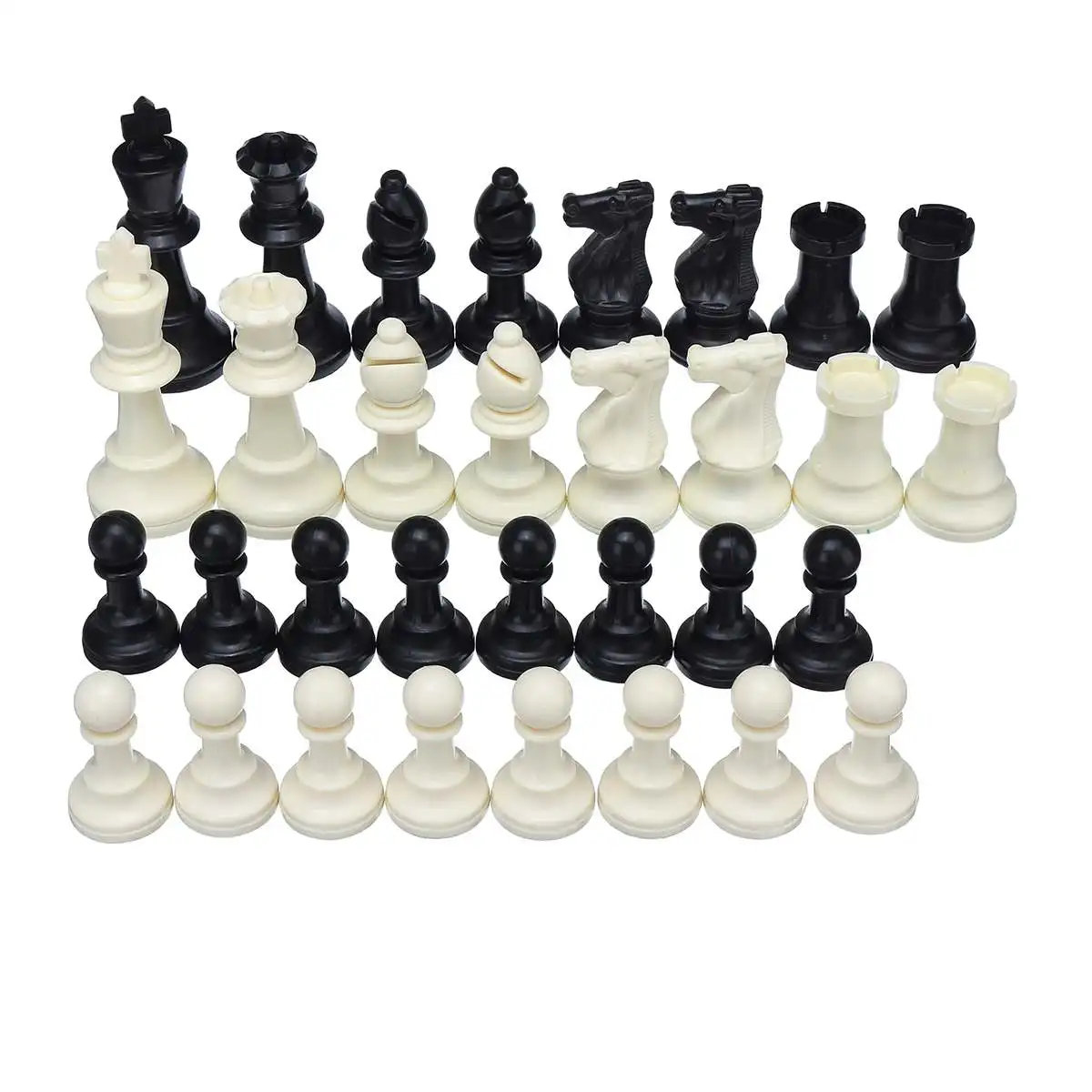 Description Picture 6 of itemChess Game King High 95mm 75mm 64mm Medieval Chess Set No Chessboard 32 Chess Pieces Kids Toys Playing Game