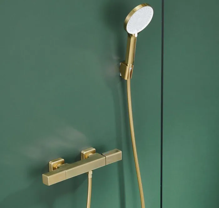 Badewannenarmaturen, Modernes Schwarzes Oder Goldbraunes Badewannen- Und Duschset, Einzigartiges Design, Badezimmer-Wandmontage-Mischbatterie