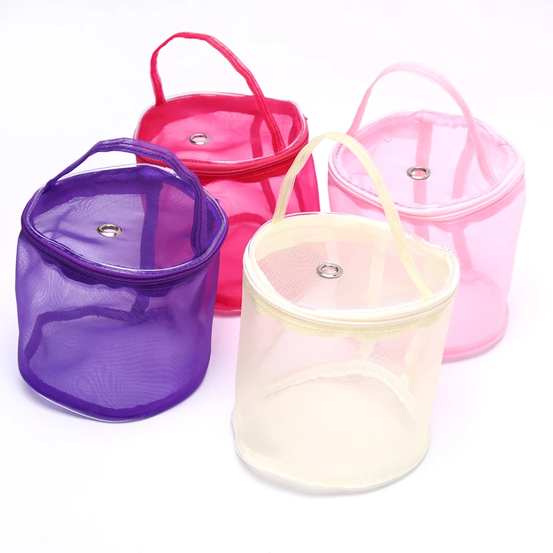 Knitting Yarn Round Crochet Bag Knitting Crochet Ball Holder Tote Organizer Bag