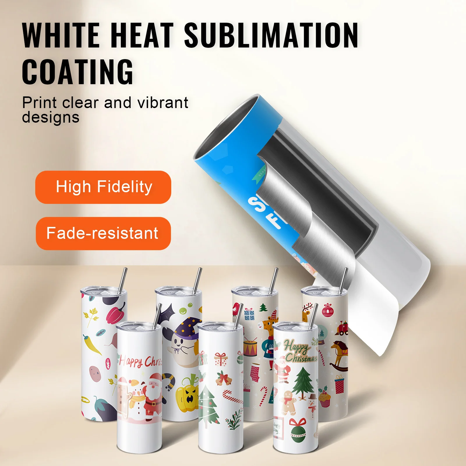 Stainless Steel Double Wall Insulated Tumblers for Sublimation