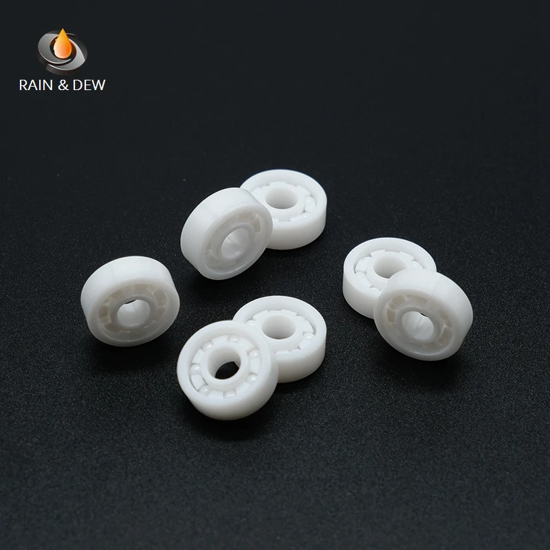 1 pces 605 5x14x5mm abec 9 rolamento ceramico completo 03