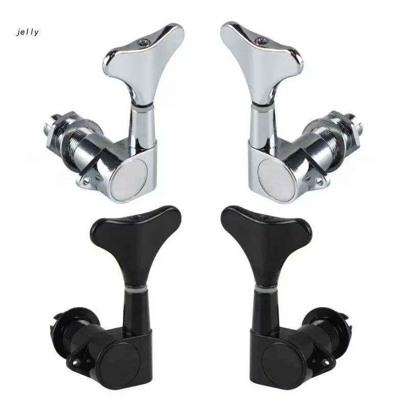 

448C Bass Tuning Peg Electric Bass Opened Machine Knobs Bass String Turner for 4 String Jazz Bass Guitar Bass Right/Left
