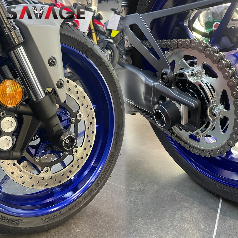 2016-2026 MT-09 MT 09 야마하 MT09 /SP FZ09 FZ-09 프레임 크래시 슬라이더 보빈 스윙암 스풀 스탠드용 앞뒤 휠 슬라이더