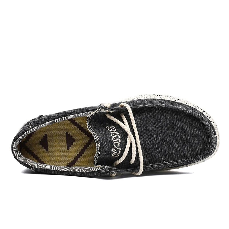 Dude Shoes Men Canvas Shoes Summer Casual Loafers Men's Moccasins Breathable Plus Big Size 48 49 50