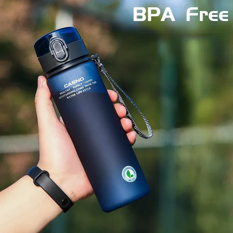 BPA 프리 플라스틱 물컵, 누수 방지 음료병, 어린이 피트니스 야외 프로스트 물컵, 400ml, 560ml