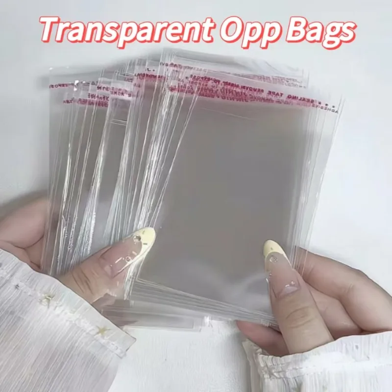 OPP Transparenter, selbstklebender Beutel, Zellophanversiegelung, Plastiktüte für Weihnachten, Süßigkeiten, Hochzeit, Geburtstag, Schmuck, Geschenkverpackung