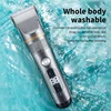 WAIKIL New Men's Professional Barber Multi functional Electric Pusher Trimmer USB Charging Digital Display Repair Machine 5