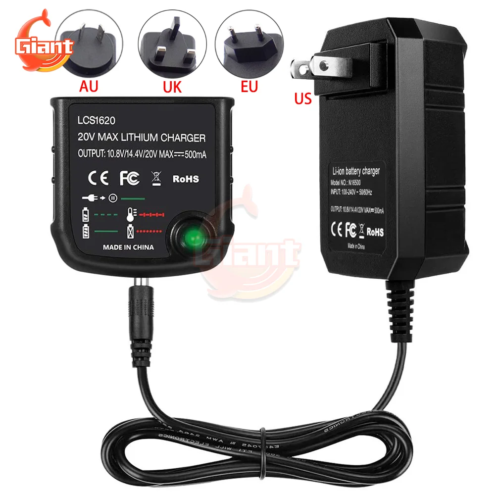 20V Lithium Ion Battery Charger USA, aus, and EU USA Charger