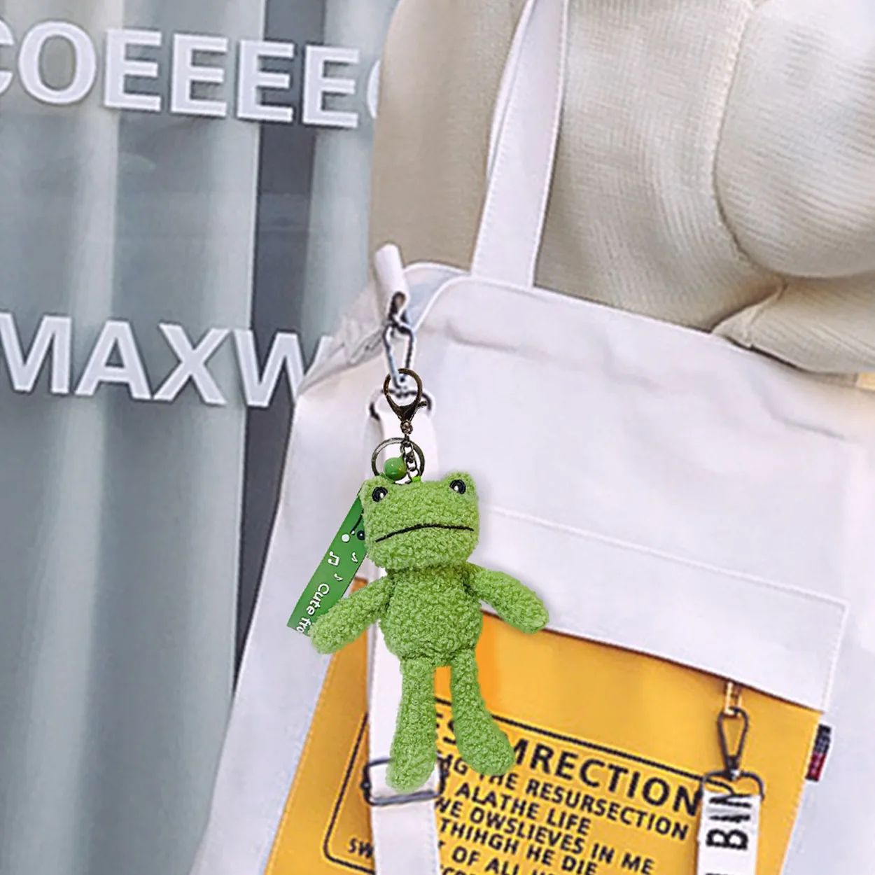 Plush Keychain Plush Toy Cute Cartoon Animal Plush Toy Keychain Backpack Coin Bag Frog Accessories Gift Kawaii Car Accessories