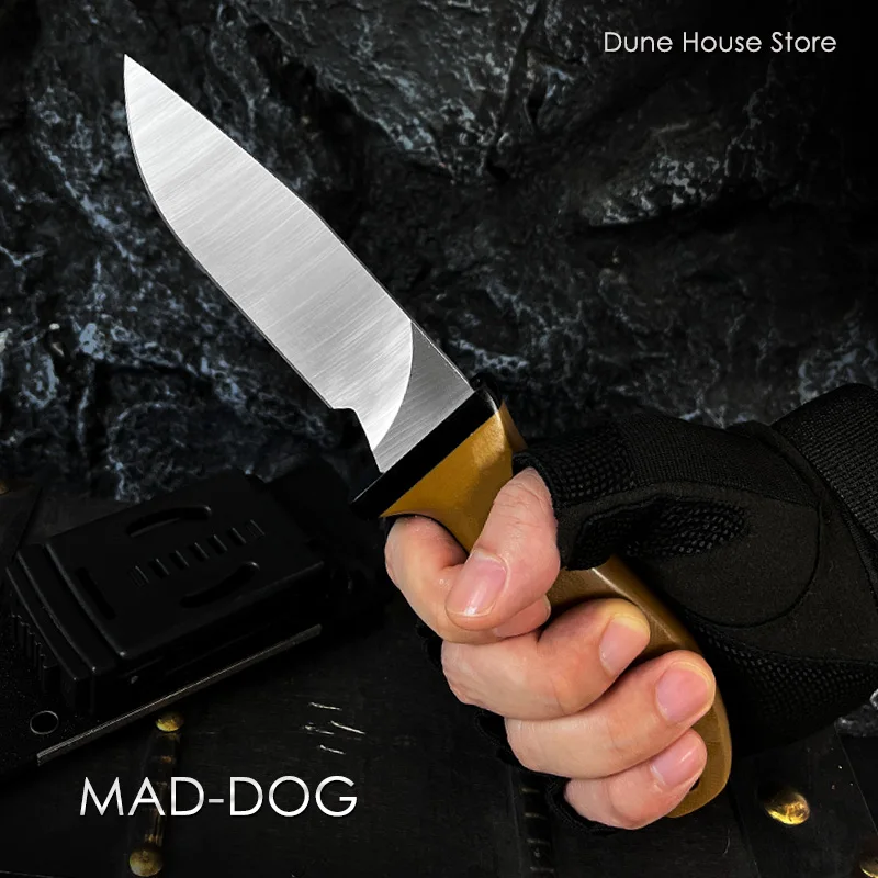 

Mad Dog Knives S35VN Steel Combat Field ATAK EDC Military Tactical Stright Knife Maddog Bug Bug Survial Self Defense Gear SK01