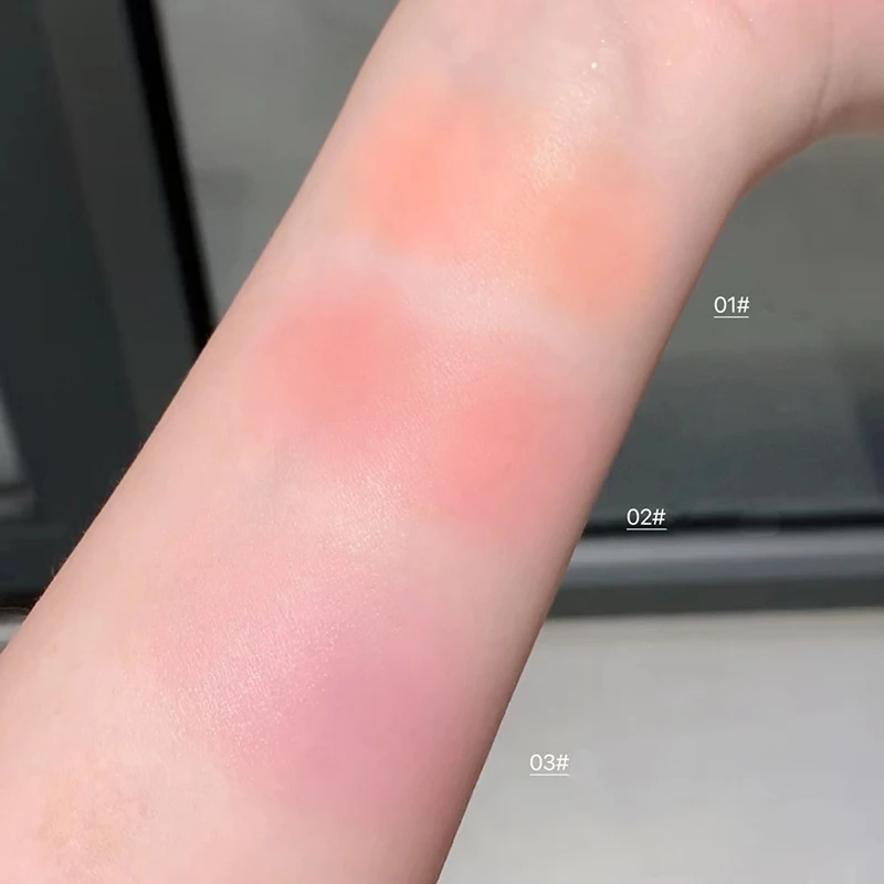Cute Liquid Blusher Air Cushion Nude Natural Face Brighten Apricot Peach Tint Blush Shading Rouge Rubor Korean Makeup Cosmetics 3