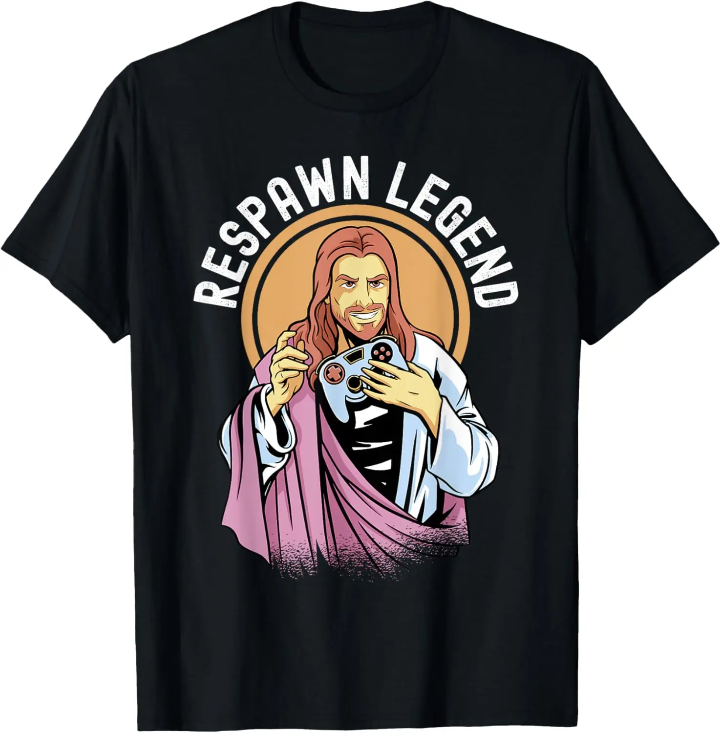 

Respawn Legend Resurrected Funny Jesus Video Games Mens Boys T-Shirt