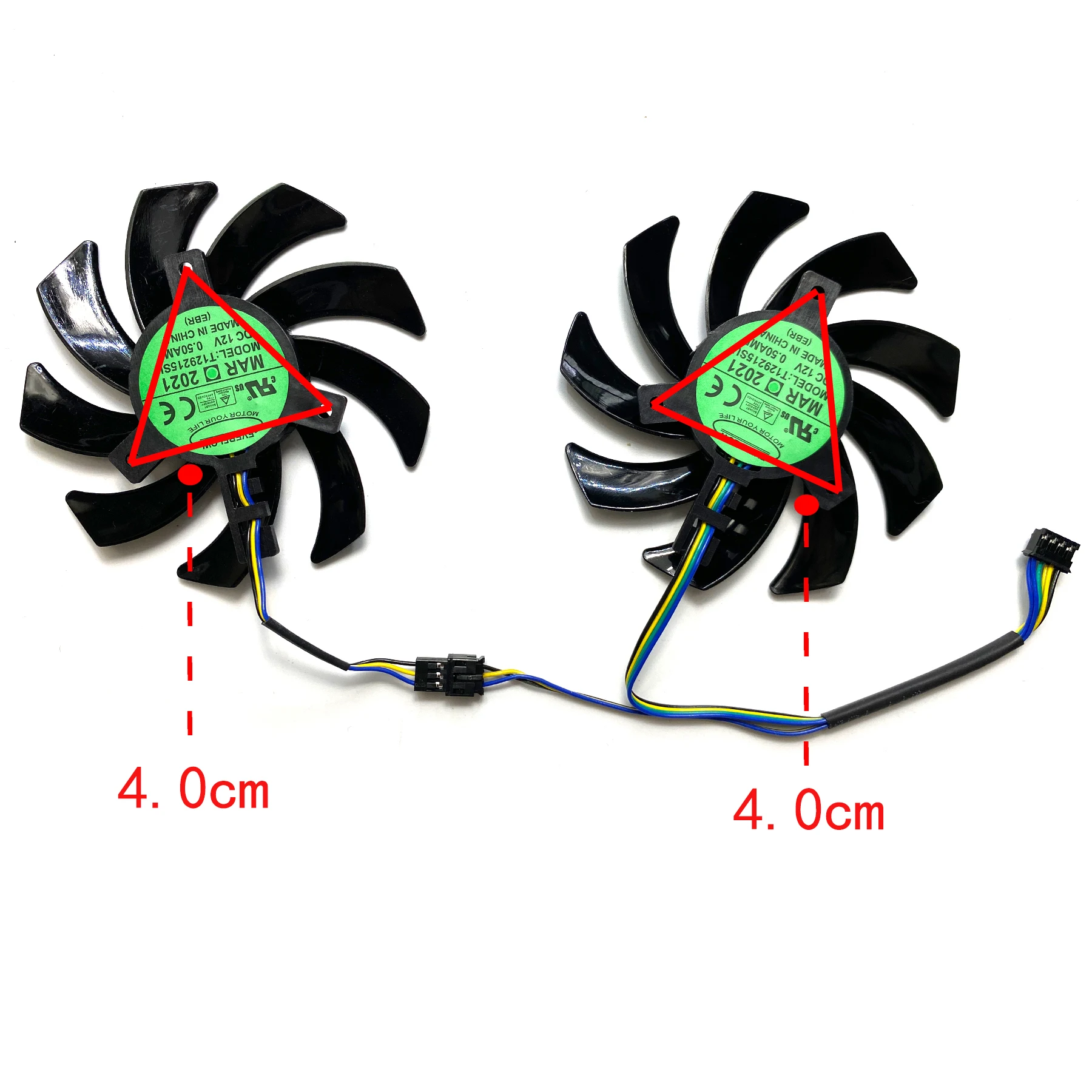 GPU Fan For POWERCOLOR RX 5700 XT 6500XT 6600 6600XT 5700XT 6700 6700XT Fighter Competitive Graphics Card Replacement Fan