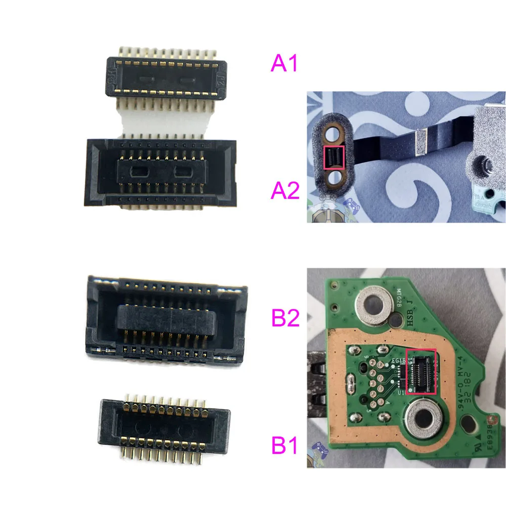 4PCS FPC Socket For Microsoft Xbox One X Front USB Port & Sync/Bind