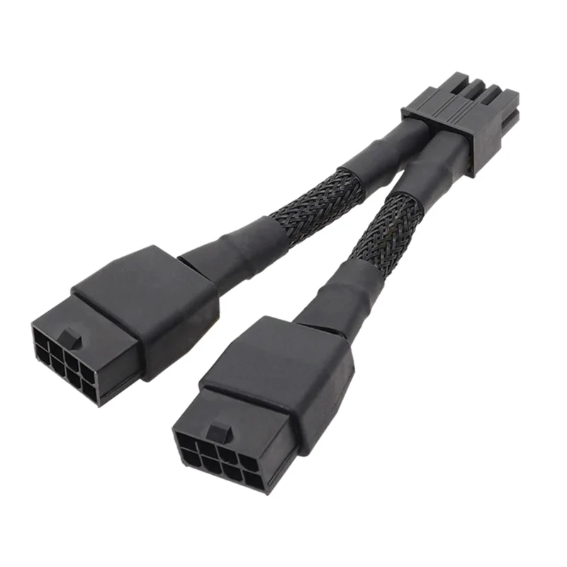 Dual 8Pin to 8Pin Power Cable Graphics Card Power Cord Cable for NVIDIA TESLA K80/M40/P100/V1 GPU 10cm, A