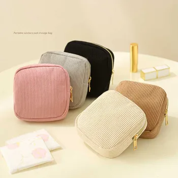 Fashion Makeup Lipstick Sanitary Napkins Case Mini Cosmetic Storage Pouch Women Ins Travel Organizer Bags Small Pouch 2025 сумка 1