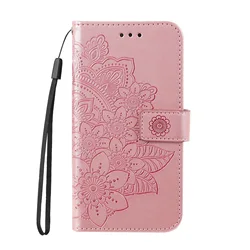 Sunflower Luxury Leather Flip Case with Card Slots & Wrist Strap Wallet Cover for OPPO Reno 11 Pro (Rose Gold)