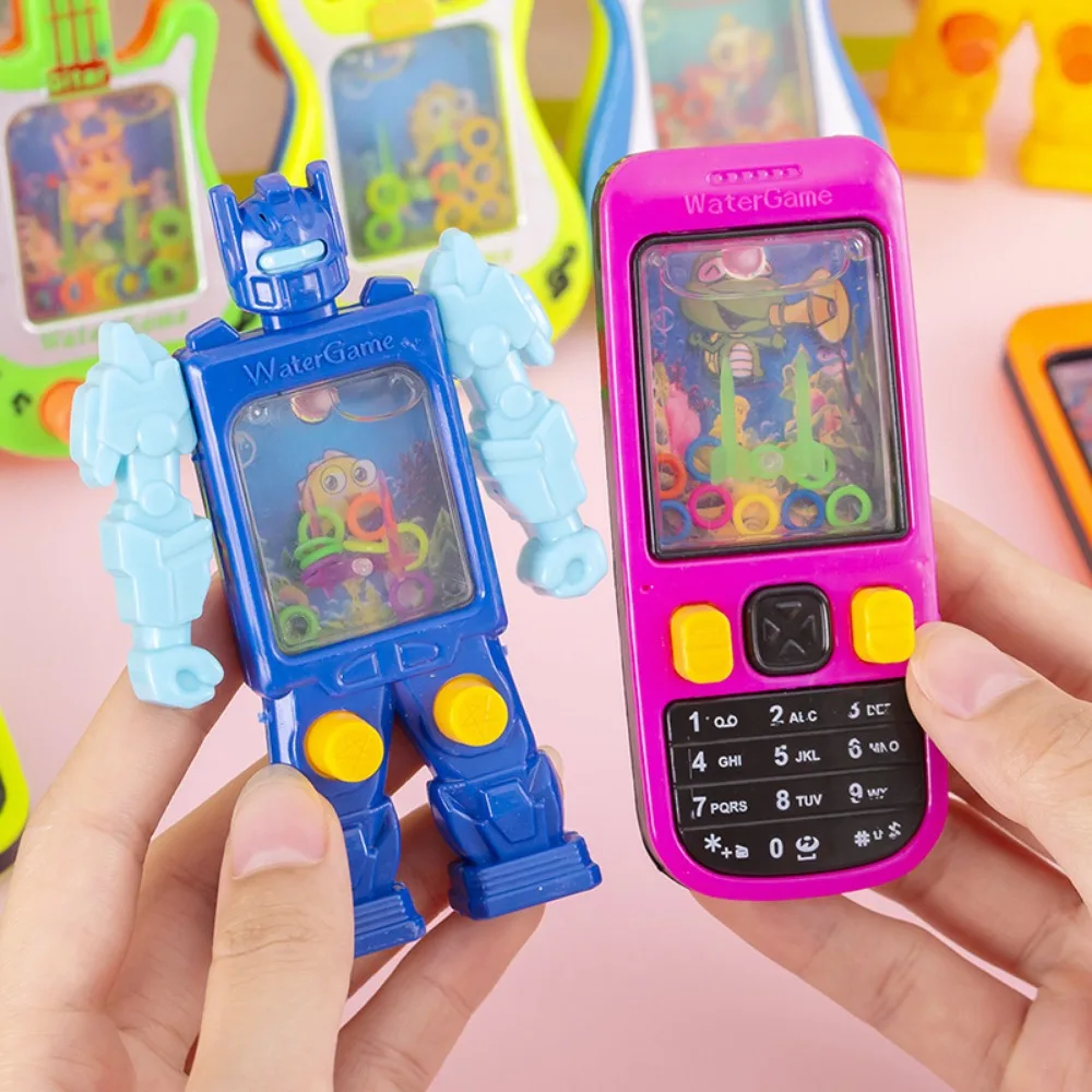 Children Toys Water Machine Ring Handheld Game Console 6 Pcs