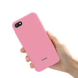 Sleek Silicone TPU Case for Xiaomi Redmi 6A - Durable Soft Cover for Ultimate Protection (Pink)