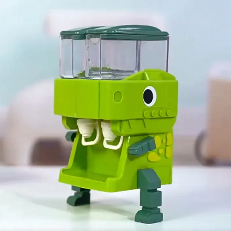 Children Dinosaur Dual Water Dispenser Toy Cute Pink Blue Cold/Warm Water Juice Drinking Fountain Simulation Kitchen Toys water dispenser kitchen toys pretend kitchen toys kitchen sink toys