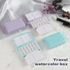 SeamiArt 1pc Mini Portable Travel Plastic Painting Box for Watercolor Paint Subpackage 2 Color Options 1