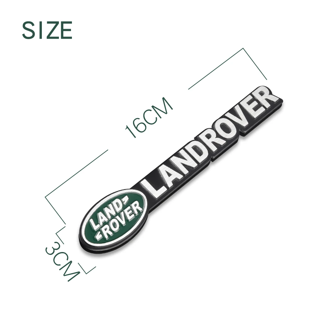 3D Metal Car Side Body Stickers Auto Trunk Emblem Decor Decal For Land Rover SVR Sport Freelander Evoque L405 L551 P250 P300 P38