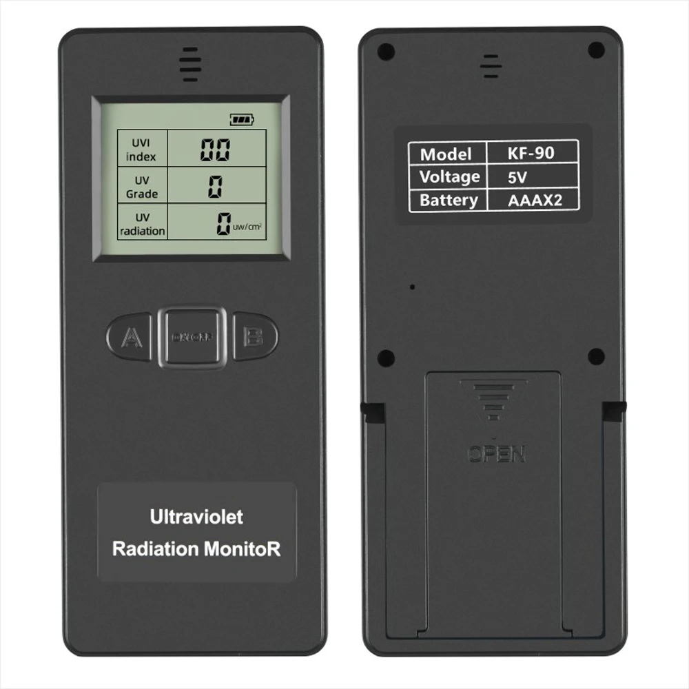 KF-90 Portable Digital Ultraviolet Radiation Detector Ultraviolet UVI Meter Radiometer Tester Protective Equipment Testing uv illuminometer
