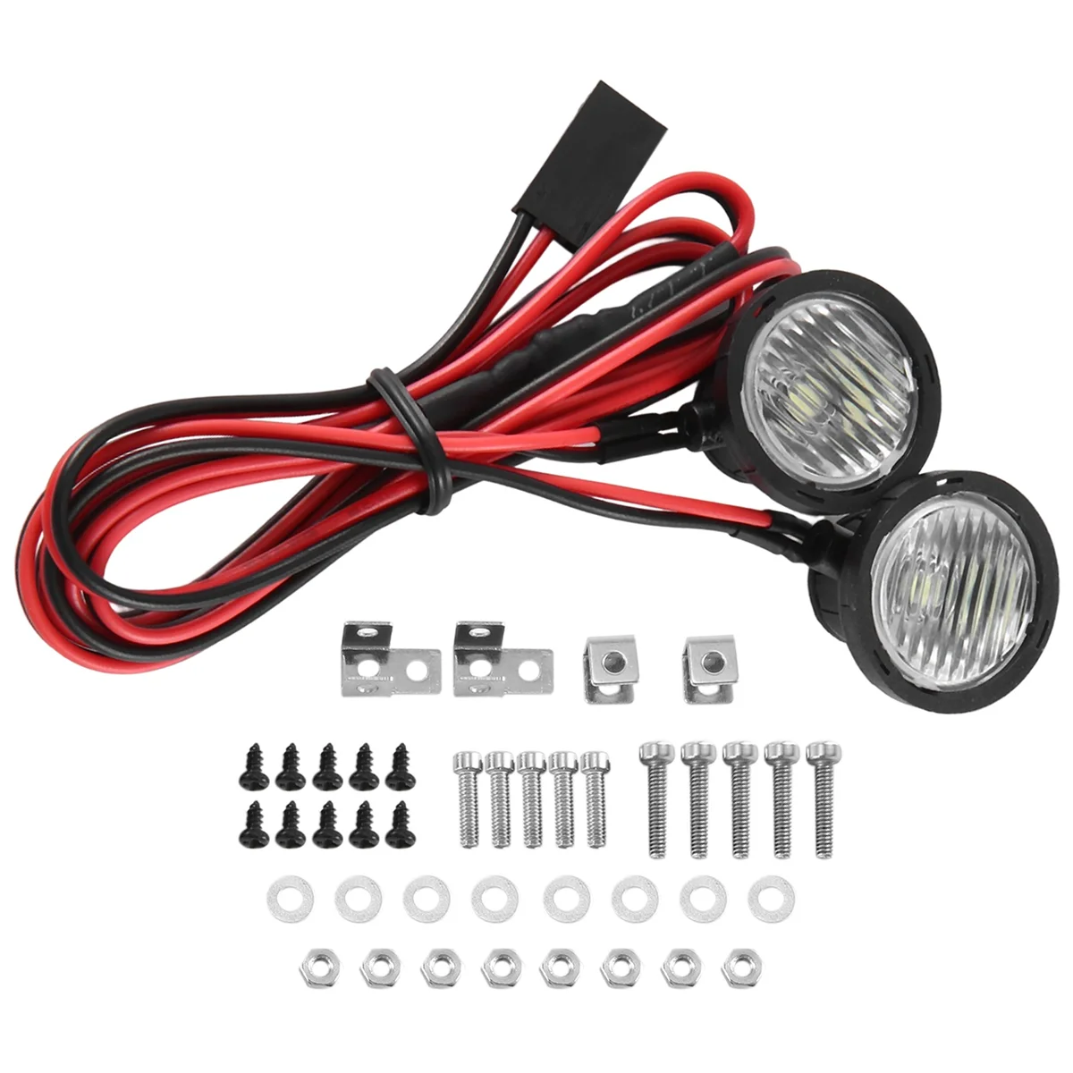 1/10 RC ũѷ ڵ LED ,  Ʈ ƮƮ, TRX4 TRX6  SCX10 90046 ̽ RR10 VS4-10, 2 