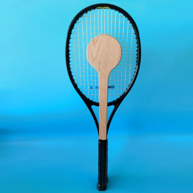 Tennis Sweet Spot Racket Wooden Tennis Spoon Swing Training Racket Accuracy Practice Batting Hitting Equipment Gear