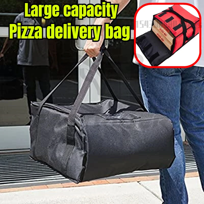 Portable Food Delivery Bag Pizza Bag Waterproof Insulated Cooler Folding Picnic Basket Ice Drink Box Thermal Lunch Box