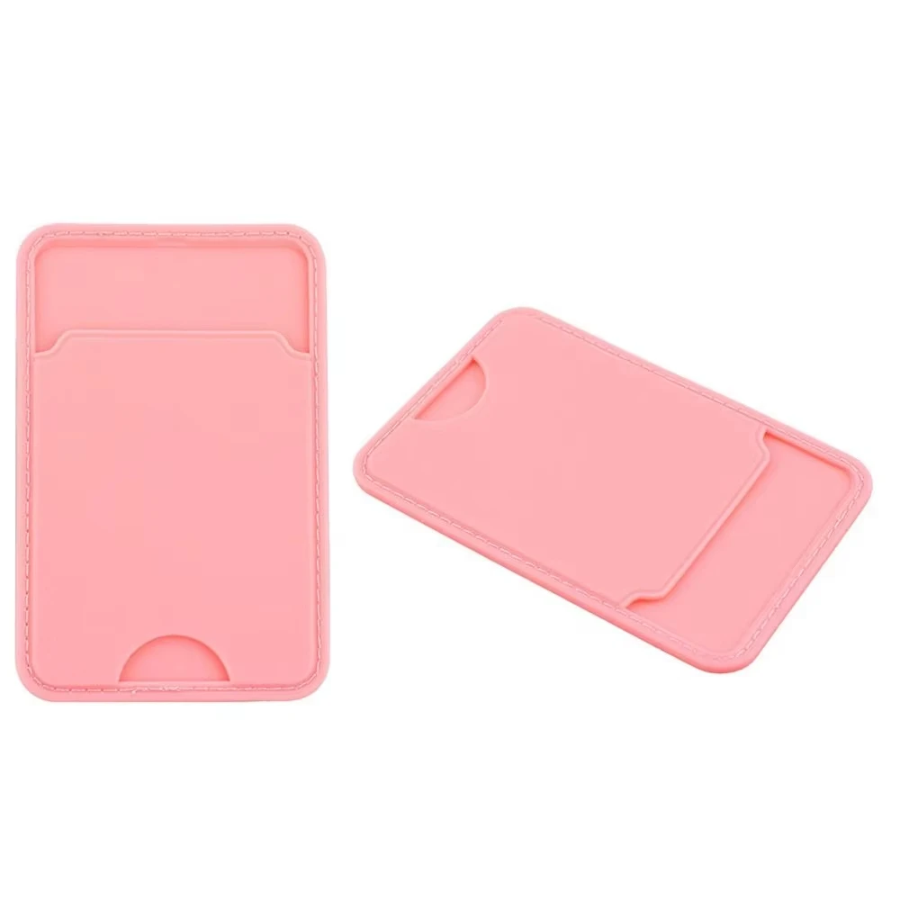Silicone Business Credit Pocket Adhesive Mobile Phone Back Slot ID Bank Card Phone Pouch Back Paste Sticker Card Holder wallet card holder card holder credit card holder card wallet
