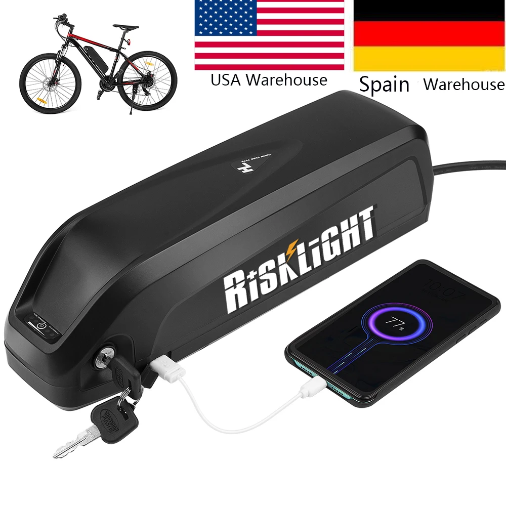 36V 10Ah 15ah 13ah 18650 Lithium ion Electric Bicycle Battery Pack with 5V USB 36 Volt 500w