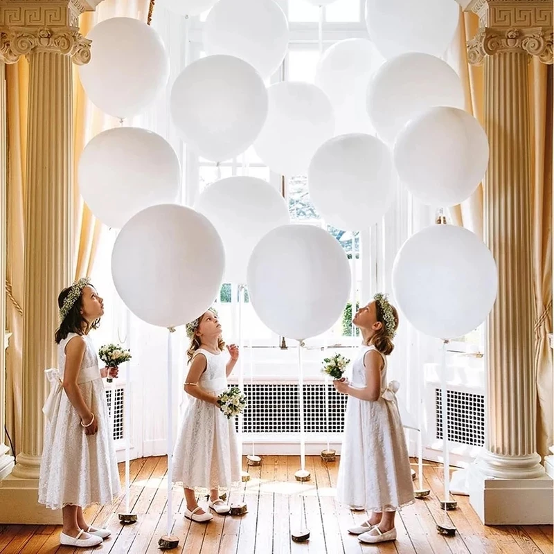 5/10/12/18/36inch White Latex Balloon Party Balloon Set for Baby Shower Wedding